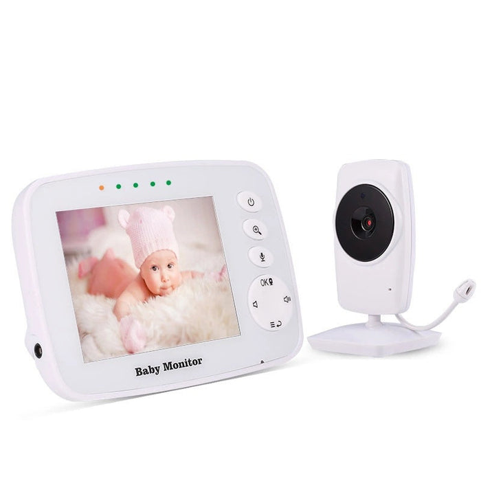 SM32 Wireless Video Baby Monitor - 3.2 Inch LCD Screen, Two Way Audio, Night Vision, Temperature Monitoring - Ideal for Secure Baby Surveillance and Communication