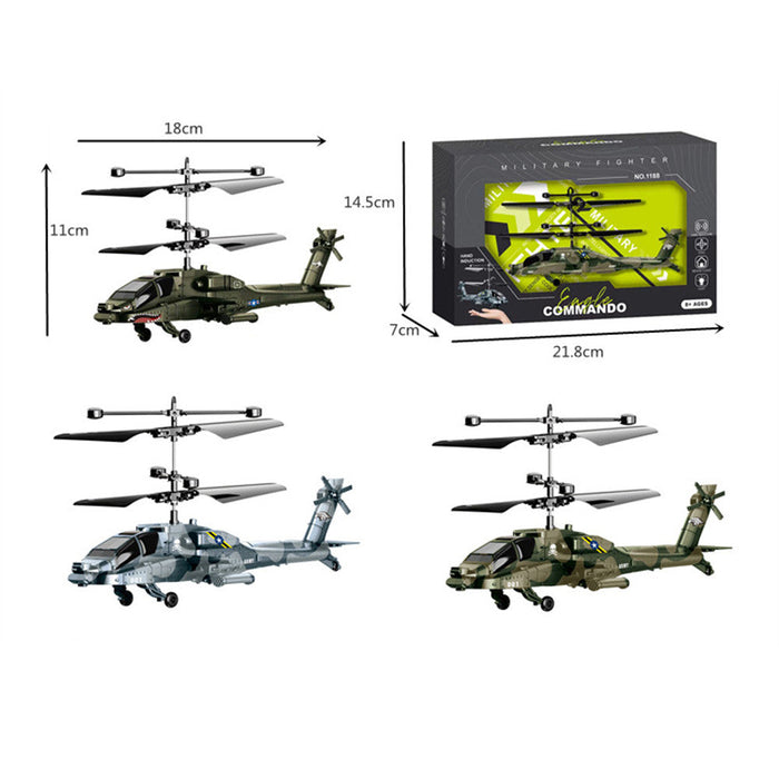 2CH Flying Helicopter - USB Rechargeable Induction Hover Toy with Remote Control - Perfect for Kids' Indoor and Outdoor Games