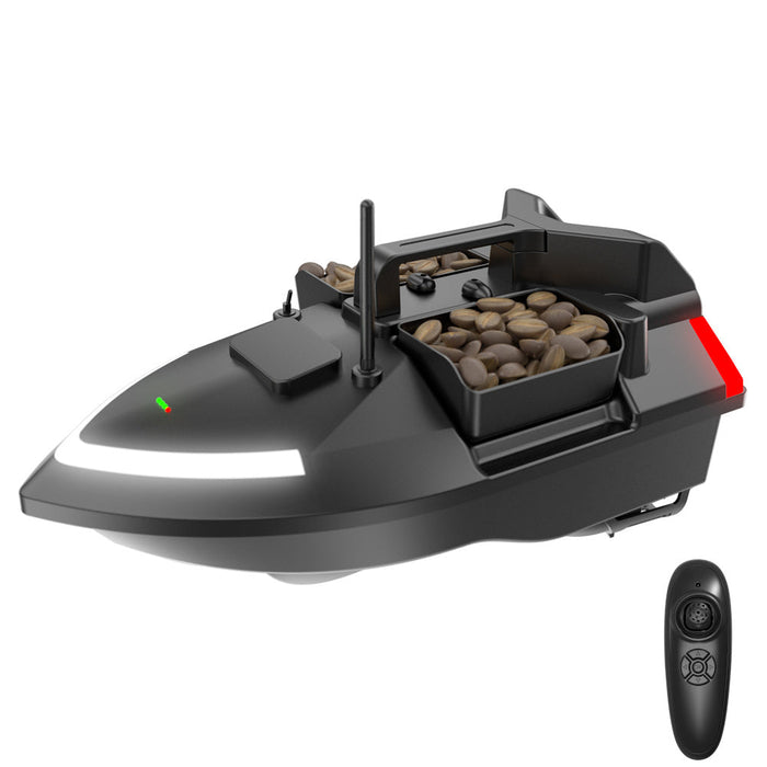 Flytec V801 RTR - 2.4G 4CH Fishing Bait RC Boat with 500m Distance, LED Lights & Intelligent Three Hoppers - Perfect for Fixed-Point Nesting & Speed Enthusiasts
