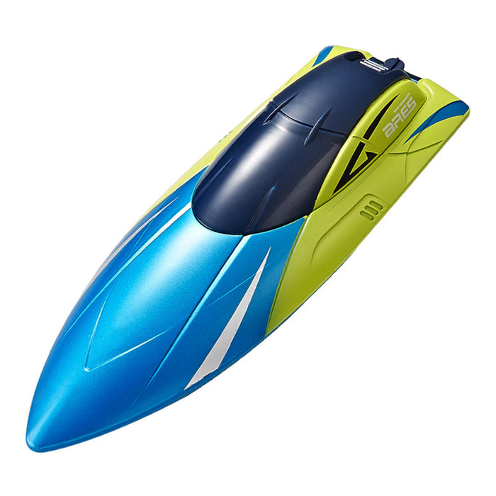 S4 2.4G RC Boat - High Speed LED Light Speedboat, Waterproof 15km/h Electric Racing Vehicle for Lakes & Pools - Perfect Remote Control Toy for Kids & Adults