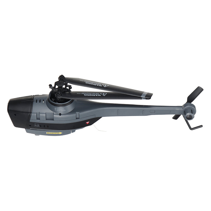 C128 2.4G 4CH 6-Axis RC Helicopter - 1080P Camera, Optical Flow Localization, Altitude Hold, Flybarless - Perfect for Stabilized Aerial Photography and Smooth Flying Experience