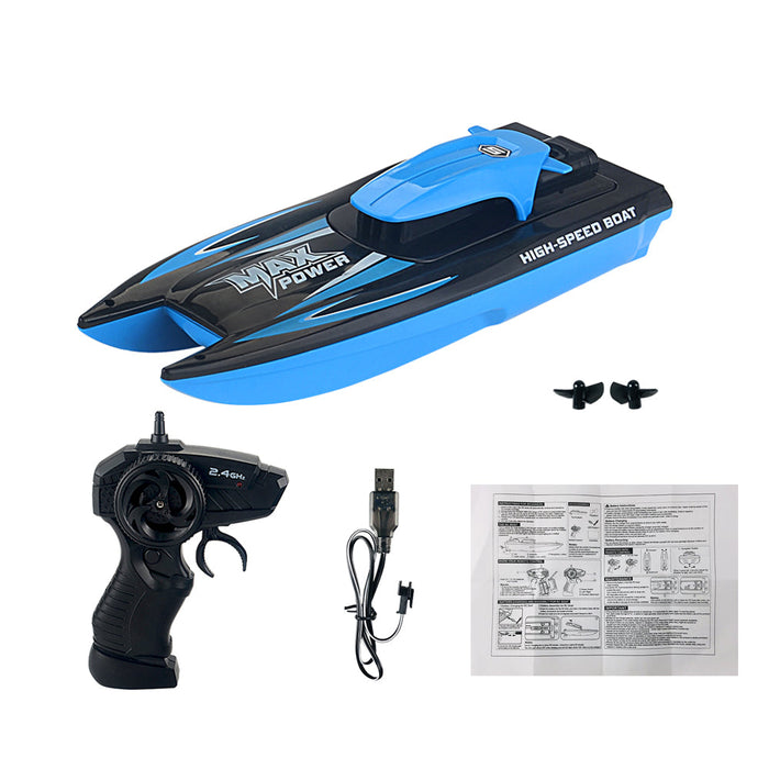 T15 1/47 2.4G RC Boat - Waterproof High-Speed Racing, Rechargeable Electric Radio Remote Control Toys Ship - Ideal Gift for Boys and Children