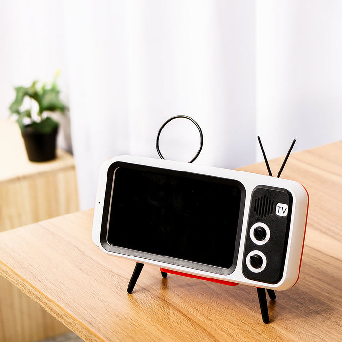 Bakeey Mini Retro TV Pattern Phone Stand - Desktop Holder, Lazy Bracket for Mobile Phones - Suitable for Devices between 4.7 to 5.5 inches