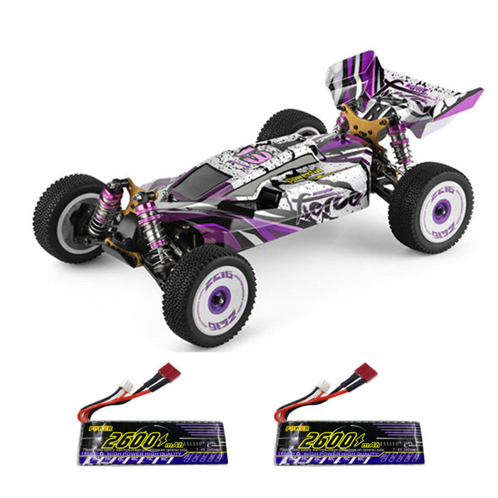 Wltoys 124019 RTR - 2600mAh Upgraded Battery 2.4G 4WD 55km/h Metal Chassis RC Car - Perfect for Enthusiasts and High-Speed Racing Fans