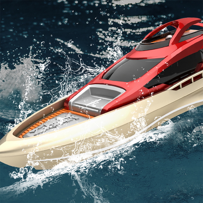 QT888-4 - 2.4Ghz High-Speed RC Racing Ship, 15km/h Water Speed Boat Toy - Perfect for Children and Model Enthusiasts