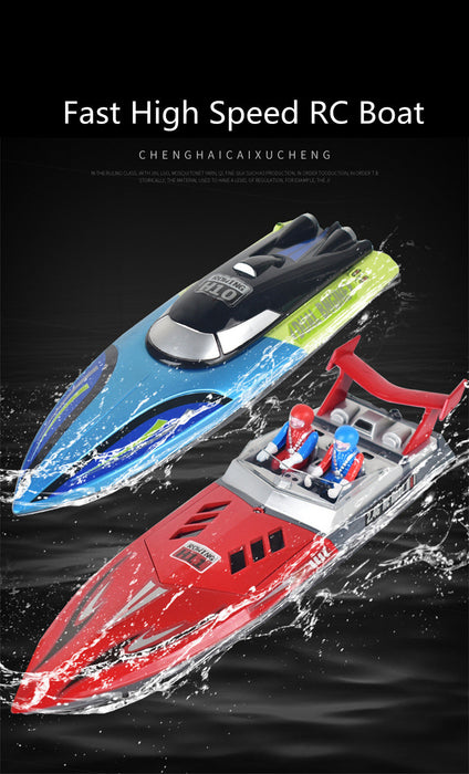 High-Speed H11 2.4G 4CH RC Boat - Waterproof, 20km/h Electric Racing Speedboat for Lakes & Pools - Perfect Remote Control Toy for Kids & Adults