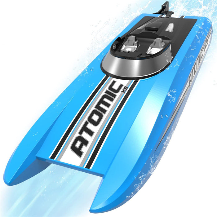 Volantexrc 795-5 ATOMIC XS - 2.4G 2CH Mini RC Boat with 30km/h Speed, Waterproof, Reverse, Water-Cooled System - Perfect for Pools and Lakes Toys