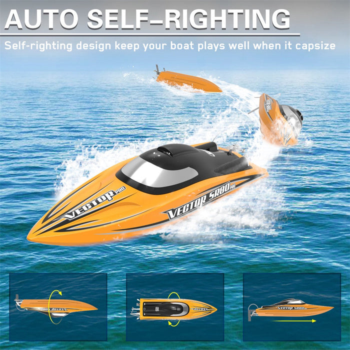 Volantexrc Vector SR80 Pro 798-4P - 70km/h 800mm High-Speed RC Boat with All Metal Hardware & Auto Roll Back Function - Perfect for Thrill-Seeking Water Enthusiasts