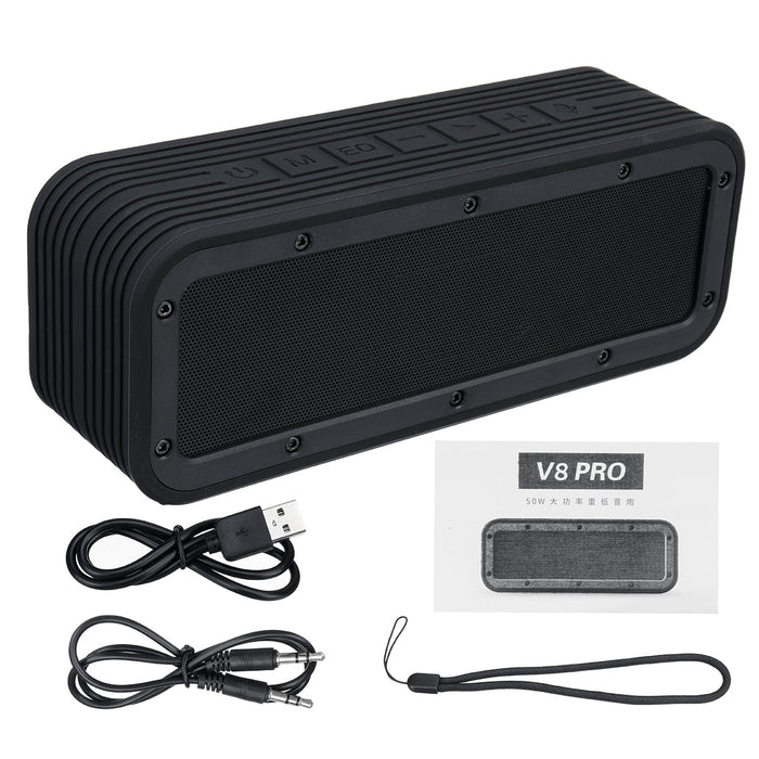 50W 6600mAh Portable TWS Wireless bluetooth Speaker Deep Bass Stereo Subwoofer IPX7 Waterproof Outdoor Speakers