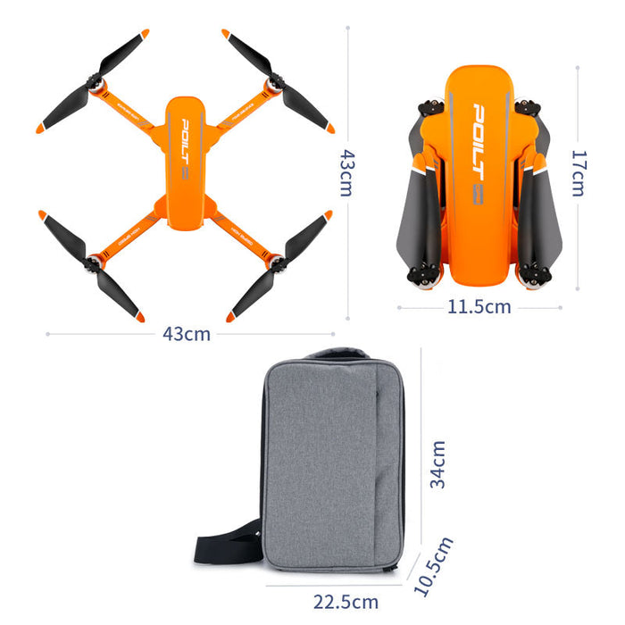 JJRC X17 GPS Drone - 5G WiFi FPV, 6K ESC HD Camera, 2-Axis Gimbal, Optical Flow Positioning, Brushless Foldable RC Quadcopter - Perfect for Aerial Photography and Smooth Flying Experience