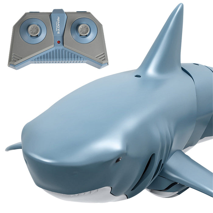 T11B Electric RC Boat - 2.4G 4CH Shark Animal RTR Model Toy, Includes Two Batteries - Perfect for Kids and Shark Lovers