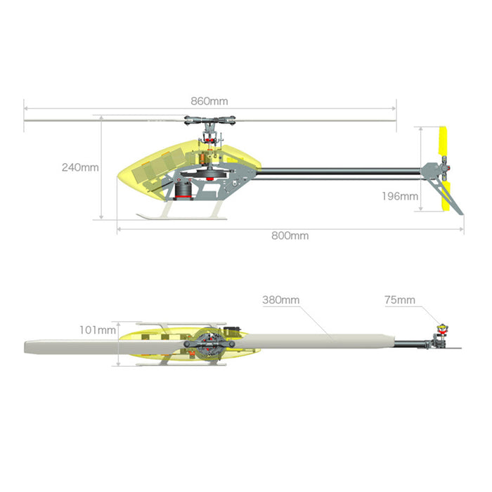 ALZRC Devil X380 FBL - 6CH 3D Flybarless RC Helicopter KIT/PNP - Perfect for Thrilling 3D Flying Experiences