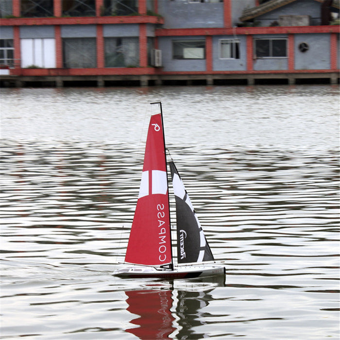 Volantexrc 791-1 - 65cm 2.4G 4CH Pre-assembled RC Sailboat Toy - Ideal for Hobbyists and Perfect Gift without Battery