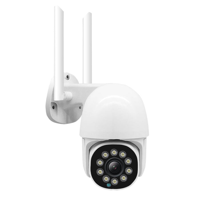 GUUDGO HD 1080P WIFI IP Camera - 10 LED Lights, Two Way Audio, H.264 PTZ, Auto Tracking, Night Vision - Perfect for Home Security and Surveillance