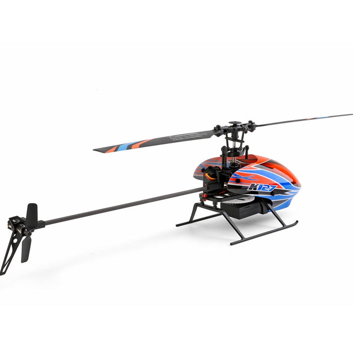XK K127 - 4CH 6-Axis Gyro Altitude Hold Flybarless RC Helicopter RTF - Perfect for Beginners and Enthusiasts