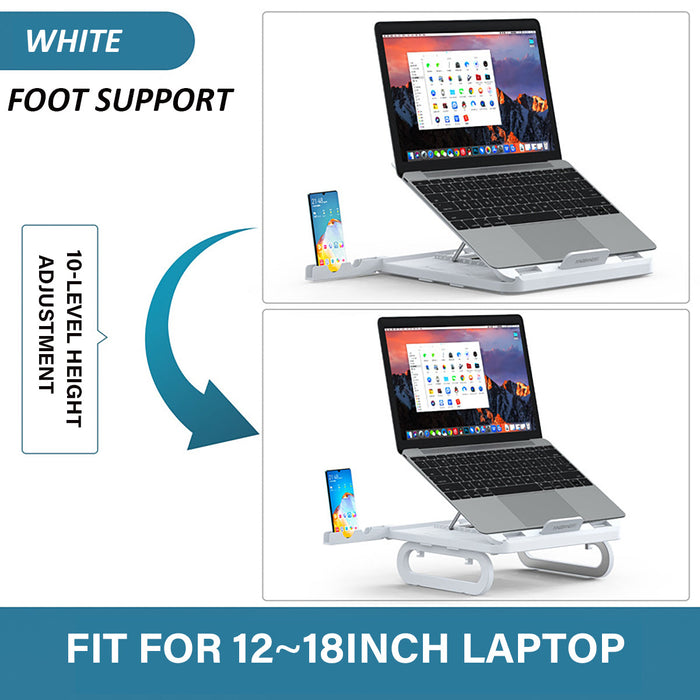 Universal Multifunctional Stand - 4 USB 3.0 Ports, 10-Gear Height Adjustment, Heat Dissipation, for 12-18 inch Devices - Ideal for Macbook and Desktop Users Needing Bracket Holders