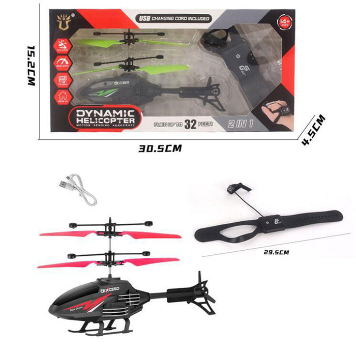 LH 1804 - 2CH Induction Suspended Smart Interactive RC Helicopter RTF - Perfect for Kids & RC Enthusiasts