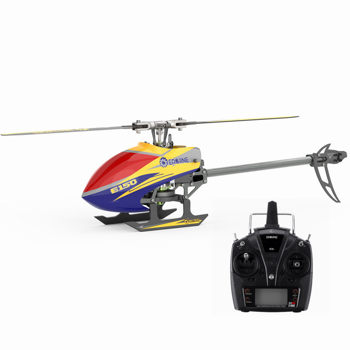 Eachine E150 - 2.4G 6CH 6-Axis Gyro 3D6G Dual Brushless Direct Drive Motor Flybarless RC Helicopter with 2 Batteries - Perfect for Beginners and Advanced Pilots