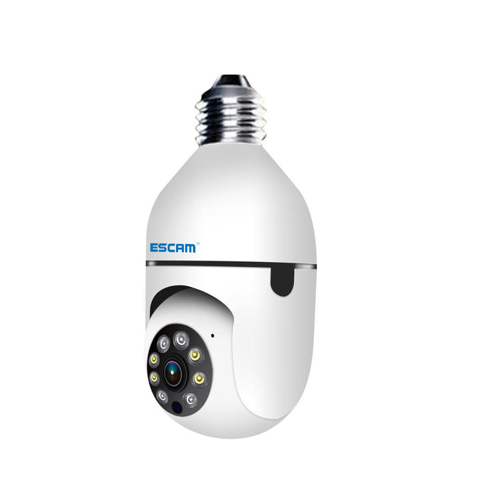 ESCAM PT208 E27 - 1080P WIFI Humanoid Tracking Camera with ONVIF, Two-Way Audio, Dual Light Night Vision - Ideal for Home Security and Surveillance