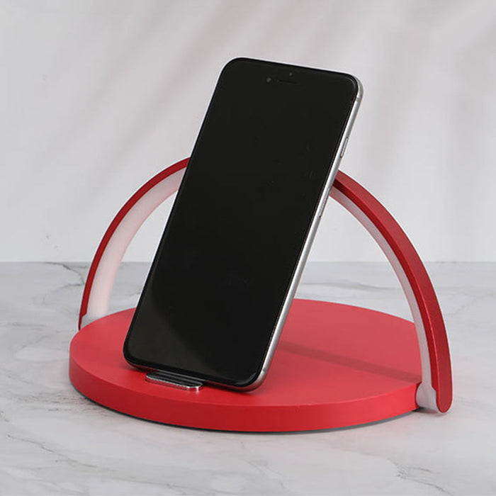 Bakeey 3 IN 1 - 10W Fast Wireless Charger, Desktop LED Lamp, Adjustable Night Light Phone Holder - Ideal for iPhone 11 Pro, Samsung and Huawei Users