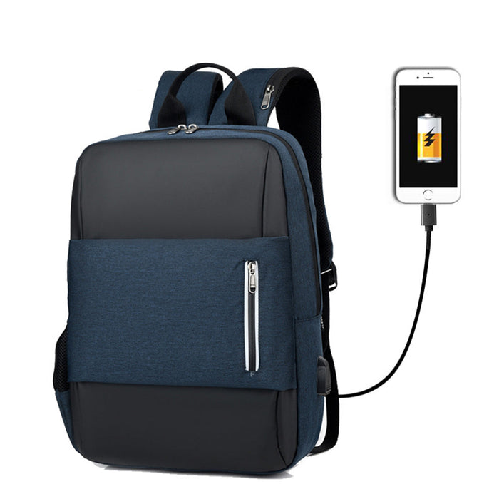 Travel Laptop Backpack - Waterproof Campus Casual Backpack with USB Charging Port, Fits Up to 15.6 Inch Devices - Perfect for College Students and Everyday Use