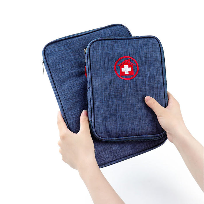 TB-0213 Kiss The Rain - Portable Two-Purpose Storage Bag, Medical Emergency Certificate & Passport Organizer, Waterproof - Ideal for Travelers & Emergency Situations