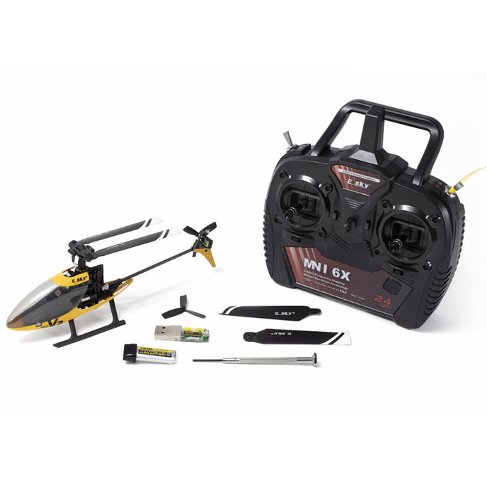 ESKY 150 V3 - 2.4G 4CH 6-Axis Gyro with Altitude Hold & CC3D Flight Controller Flybarless RC Helicopter - Perfect for Beginners and Hobbyists