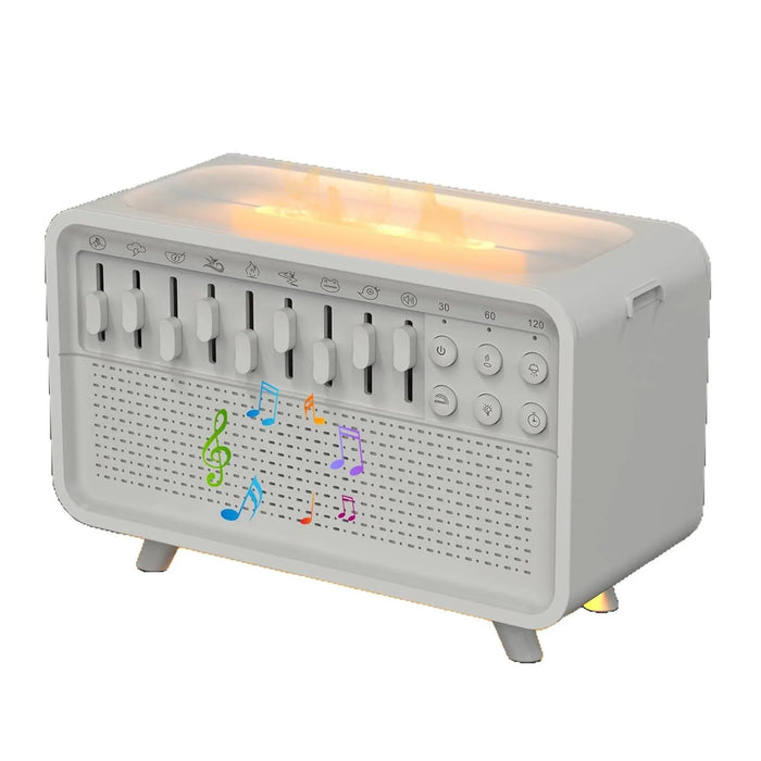 Bluetooth Flame Humidifier & Aroma Diffuser — Cool Mist Sleep Sound Machine