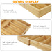 Bamboo Cutlery Tray, Expandable 32–52cm – 6–8 Compartment Drawer Organiser