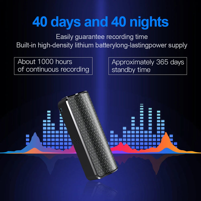 Mini Magnetic Voice Recorder Pen – 8/16/32GB, WAV & MP3, 48kHz HD Mic
