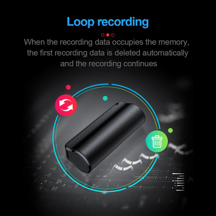 Mini Magnetic Voice Recorder Pen – 8/16/32GB, WAV & MP3, 48kHz HD Mic