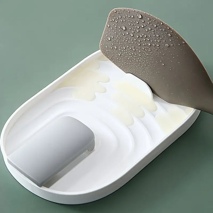 Nordic-Style Foldable Pot Lid & Spoon Holder — Heat‑Resistant, Single or 2‑Pack