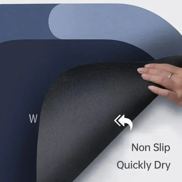 Super-Absorbent Coral Velvet Bath Mat, Non-Slip Quick-Dry Floor Rug 40 x 60 cm