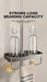 Punch-Free Shower Caddy (Single or Double) — Space Aluminium Shelf with Optional Towel Rail