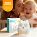 Owl-Shaped Portable White Noise Machine for Baby — 30 Soothing Sounds, Cry Sensor, Night Light, Rechargeable