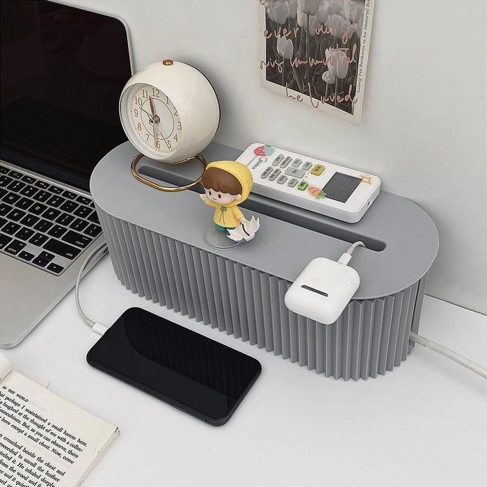 Household Socket Board Organiser Box – Cable Management, Stackable (33×13×11 cm)