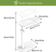 Bamboo Bathtub Side Tray – Height Adjustable Freestanding Bath Caddy