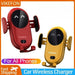 Car Wireless Charger & Phone Holder — Auto Infrared Clamps, 5–30W Fast Charge, 360° Rotate