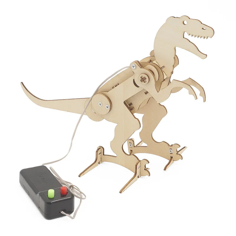Wooden Dinosaur STEM Model Kit – choose 1 or 4 pcs (T‑Rex, Triceratops, Pterosaur, Brachiosaurus)