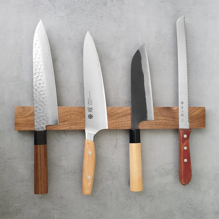 16-inch Acacia Magnetic Knife Holder — Wall-Mounted Strip with Extra-Strong Magnet