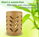 Bamboo Toothbrush Holder Cup – Ventilated Drainage Toothbrush Drainer, Biodegradable 10cm