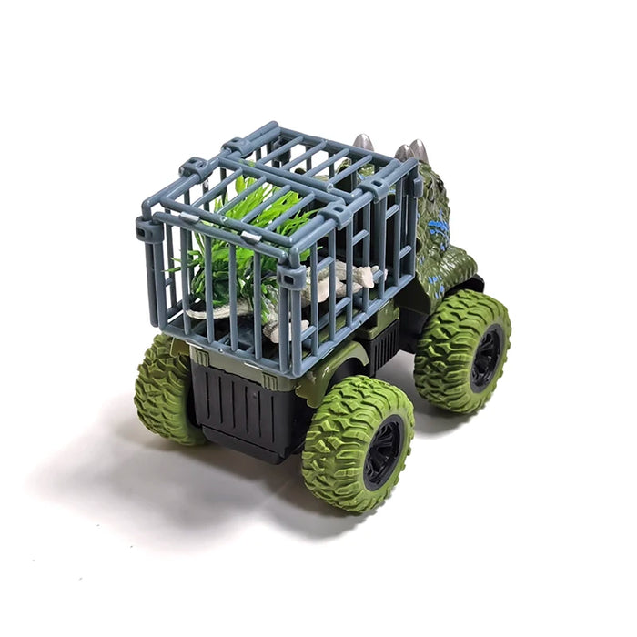 T‑Rex Inertia Dinosaur Truck with Dino Figure – Inertial Monster Truck Toy for Toddlers