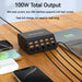 100W 15-Port Desktop USB Charger Station — Fast Charge for iPhone, iPad & Samsung