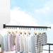 Wall-Mounted Foldable Aluminium Clothes Drying Rack — Ideal for Balcony, Bedroom & Kitchen