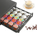 Coffee Capsule Pull-Out Desktop Drawer Storage Rack – Metal Base Shelf (Dull)