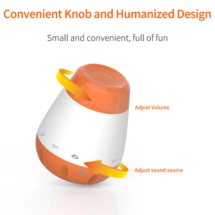 Smart Baby Sleep Soother — White Noise Sound Machine with 6 Soothing Sounds, Rechargeable