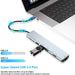 8‑in‑1 USB‑C Hub with 4K HDMI, PD 87W, USB 3.0, SD/TF Card Reader & RJ45