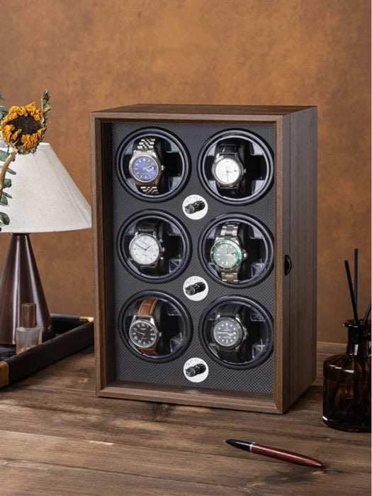 Wooden USB Watch Winder for Automatic Watches — Silent Mabuchi Motor