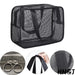 Dual‑Zip Mesh Toiletries Bag — Shower Caddy, Large Capacity (S & M)