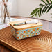 Country-style ceramic butter dish with built-in refrigeration – retro kitchen butter box